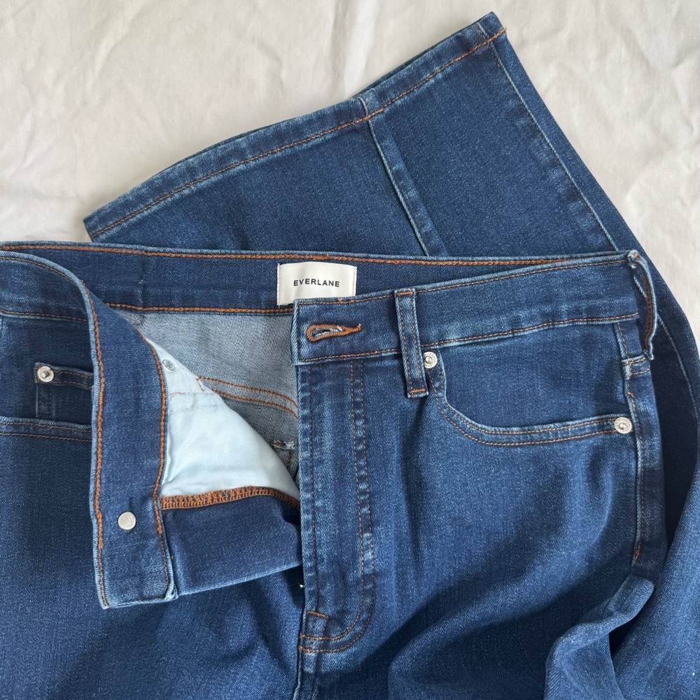 NWT Everlane Women's High-Key Stovepipe Jean in Dark Indigo - Picture 10 of 12